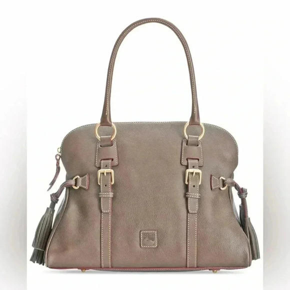 Dooney and Bourne Grey Florentine Large Satchel - Picture 1 of 13
